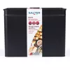 Broodtrommel Salter BW124581EU7 Kuro-staaldesign – opbergbox van roestvrij staal voor brood en bakwaren