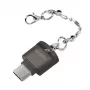 USB-C naar microSD-kaartlezer als sleutelhanger
