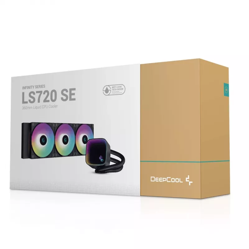 DeepCool LS720 SE processor all-in-one vloeistofkoeler 12 cm, zwart, 1 stk.