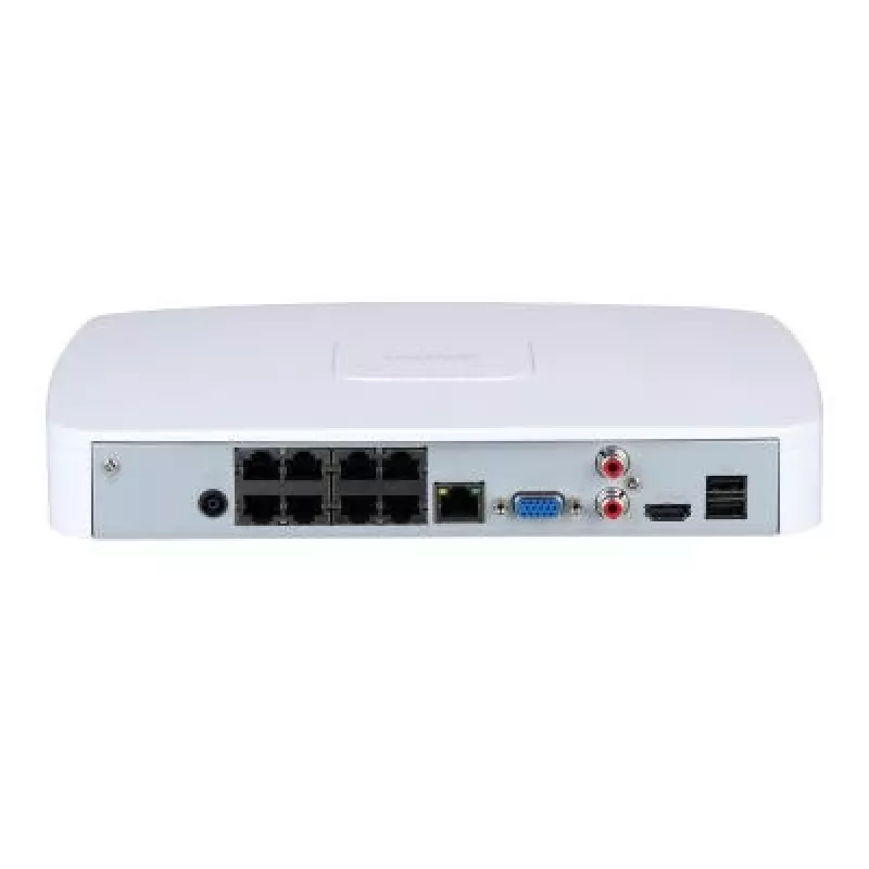Netwerk-videorecorder DAHUA NVR2108-8P-4KS3 8-kanaals met 8 PoE-poorten