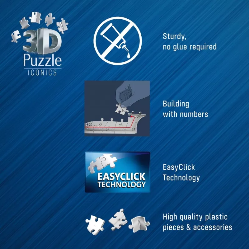 3D-puzzel Ravensburger 12008029 gebouw 269 mm x 239 mm