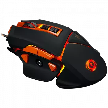 CANYON muis Hazard GM-6 LED bedraad zwart oranje