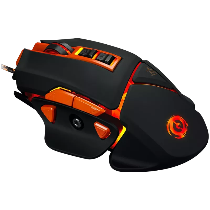 CANYON muis Hazard GM-6 LED bedraad zwart oranje