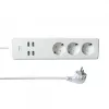 WOOX R4028 slimme multi-plug / slimme stekkerdoos, 3x Schuko, 4x USB, bediend door TUYA, wit