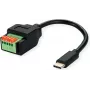 ROLINE kabel-adapter Type-C ST - push-terminalblock - adapter - digitaal/data (12.02.1173)