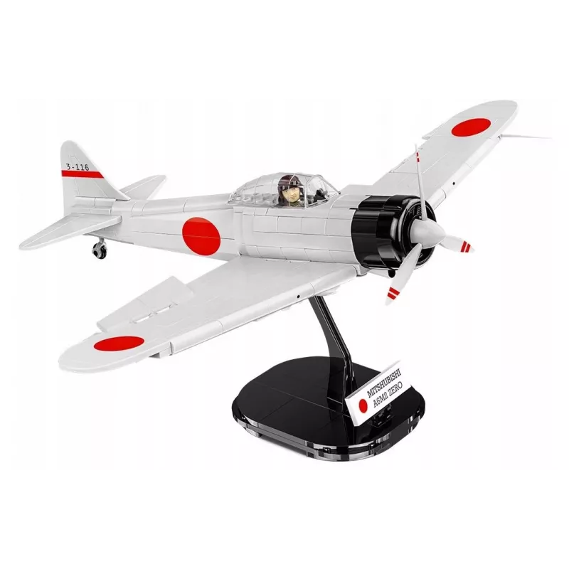Bouwset Cobi Mitsubishi A6M2 “Zero-Sen” — 347 onderdelen, aanbevolen leeftijd 3+