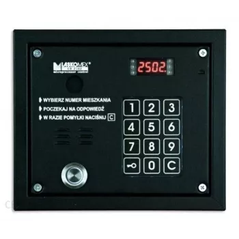 Audiopaneel Laskomex CP-2503TP met Dallas-key-reader, zwart