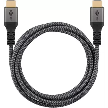 Plus High-Speed HDMI-kabel met Ethernet, 4K @ 60Hz (grijs, 15 meter)
