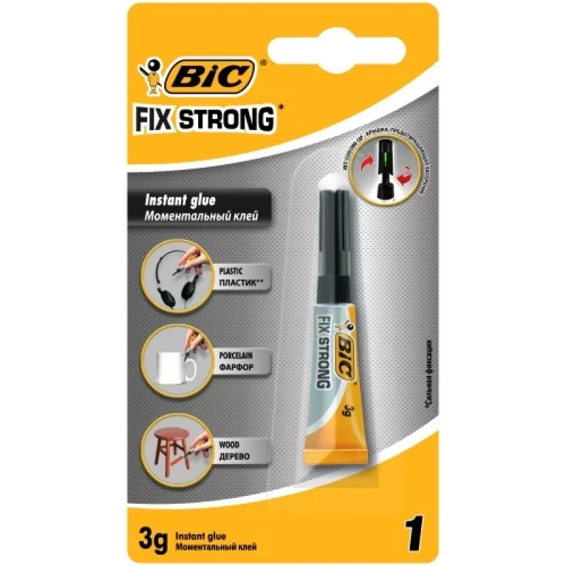 BIC GLUE FIX STRONG 3G LQD BL1 GRP2 EU, 1 stuk 9020852
