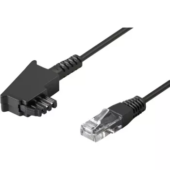 Wentronic Goobay - telefoonkabel - TAE-F (M) - RJ-45 (M) - 15 m - zwart (51236)