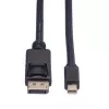 Roline DisplayPort-kabel, DP ST - Mini DP ST, zwart, 1,5 m (11.04.5638)