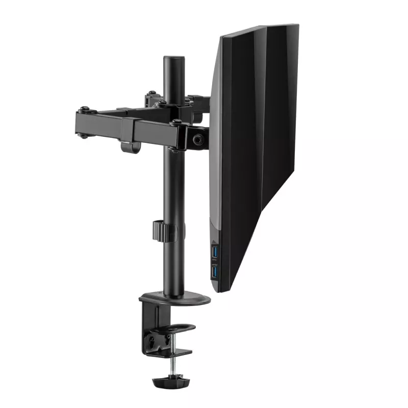 Maclean tafelhouder voor 2 monitoren, VESA 75x75 en 100x100, 17-32, 2x 9kg, MC-754N