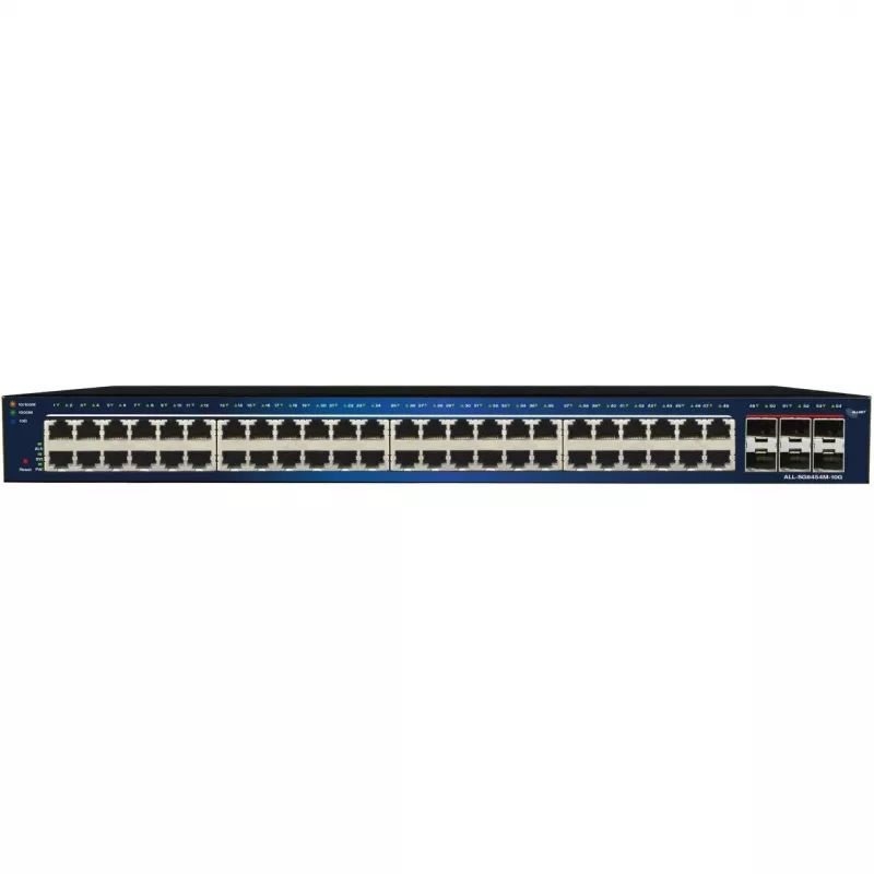 Ethernet-switch ALLNET ALL-SG8454M-10G – managed 48+6-poorts Gigabit met 10G-uplinks