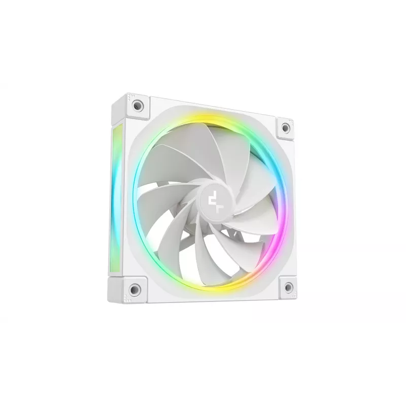 DeepCool FL12R WH 3-in-1 Reverse 120 mm behuizingsventilatoren, 3 stuks, 500-2150 tpm, 93,45 m³/u, vloeistofdynamisch lager, 4-pins PWM, 33,9 dB, wit