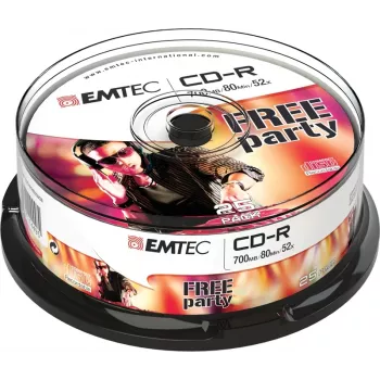 CD-R Emtec ECOC802552CB 700 MB 52x 25 stuks