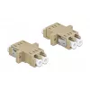 Glasvezeladapter DELOCK LC bus naar bus OM2 duplex (2 stuks, polyzak)