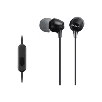 Sony MDR-EX15AP, bedraad, 8 - 22000 Hz, gesprekken/muziek, 3 g, headset, zwart