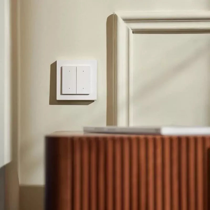 AQARA Lichtschakelaar H2 EU (4 knoppen, 2 kanalen) (WS-K08D) – Zigbee en Thread wandschakelaar met 2 relais
