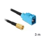 Coaxkabel DeLOCK 88652 RG-174 3 m SMB FAKRA Z zwart