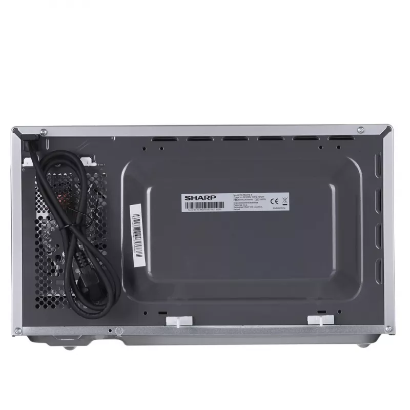 Sharp YC-MG01E-S combimagnetron met grill, 20 l, 800 W, vrijstaand, zilver/zwart