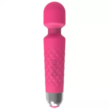Clitoris-massageapparaat Erolab Wand-M MFN01r rosé roze — compacte massagestaf in toverstafstijl