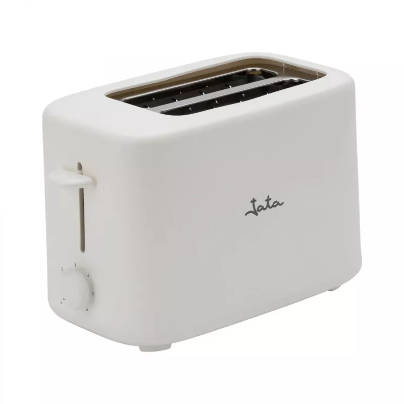 Jata JETT1048 broodrooster, 2 sleuven, 750 W, 6 roosterstanden, wit