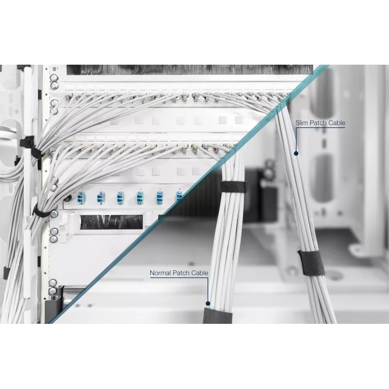 DIGITUS CAT 6A U/UTP slanke patchkabel RJ-45 Cat6a 2m grijs