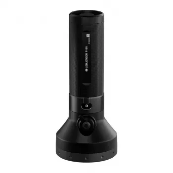 Ledlenser P18R zwarte handlamp, oplaadbaar 1000 lm, IP68, 600 m lichtbereik, 18650 accu