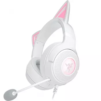 Headset Razer Kraken Kitty V2 Wired USB Type-A wit — circumauraal, hoofdband, 20–20000 Hz, 2 m kabel
