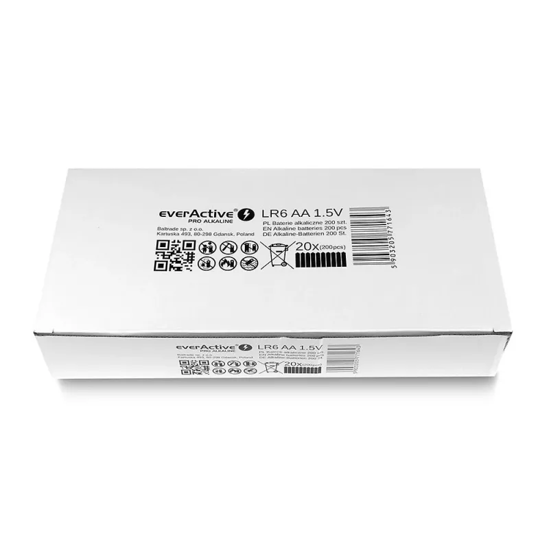 Wegwerp-AA-alkalinebatterijen everActive LR610PAKPA, 1,5 V, 3000 mAh, 10-pack