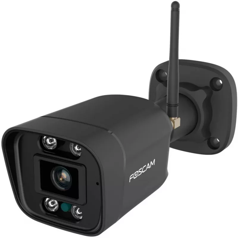 Foscam V8P bullet-wifi-camera voor buiten, 8 MP 4K (3840x2160), dual-band wifi, spotlight, sirene, nachtzicht, zwart