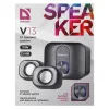 Desktop 2.1-luidspreker DEFENDER V13 — 11 W RMS (6 W satellieten, 5 W subwoofer), USB-voeding, 3,5-mm-ingang, zwart