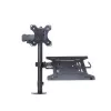 ART L-24 bureausteun voor 13-32" LED/LCD-monitor + 10-15,6" notebook, VESA 75x75/100x100, zwart