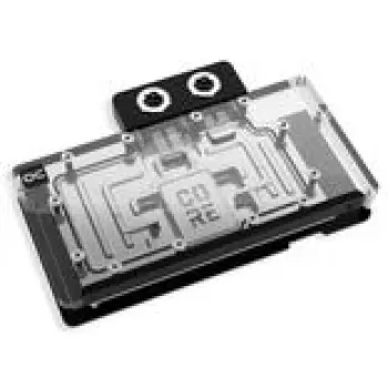 Vloeistofkoelblok Alphacool Core RX 9070 XT Swift+ transparant chroom voor GPU
