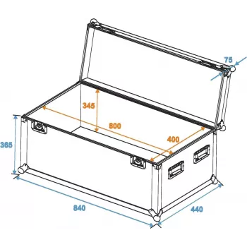 ROADINGER universele case Profi 80x40x40cm (30126905)