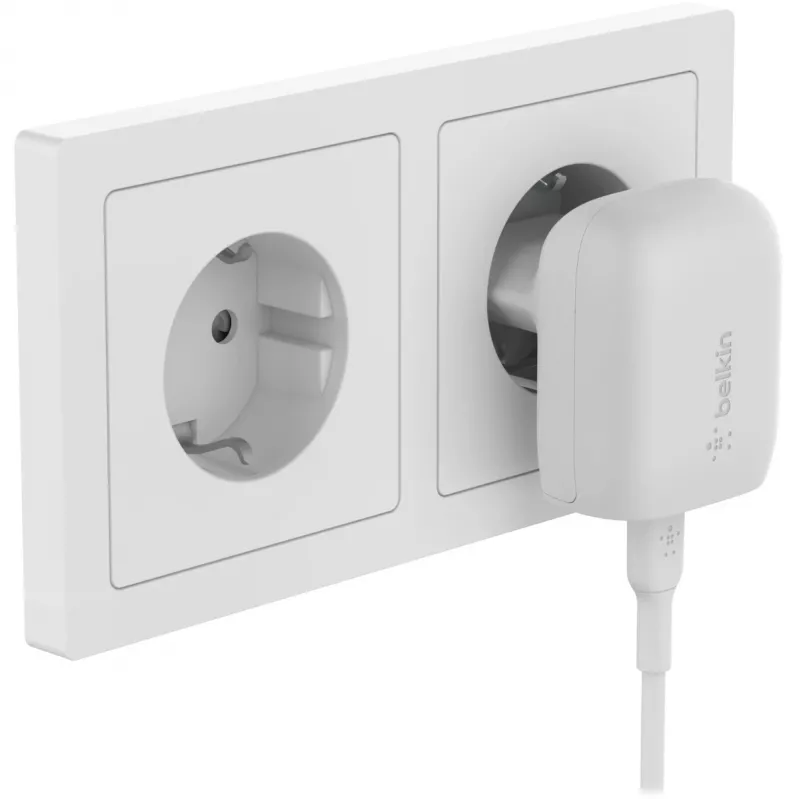Oplader voor binnen Belkin WCA006vf1MWH-B5 snellader USB Type-C 1m wit