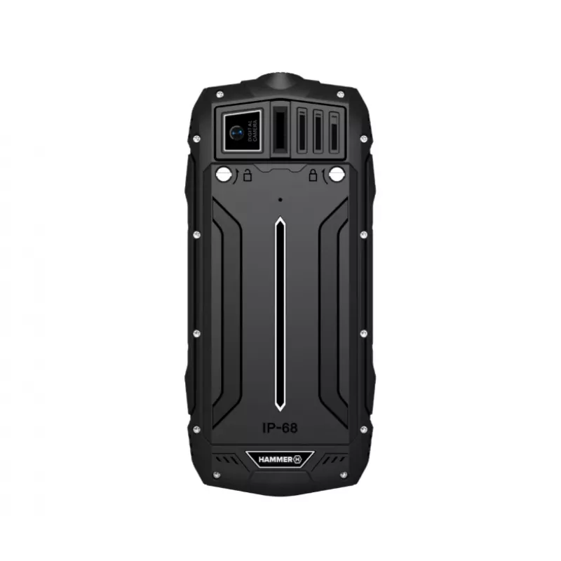 myPhone Hammer Rock robuuste mobiele telefoon, 2,4 inch, Dual SIM, zwart