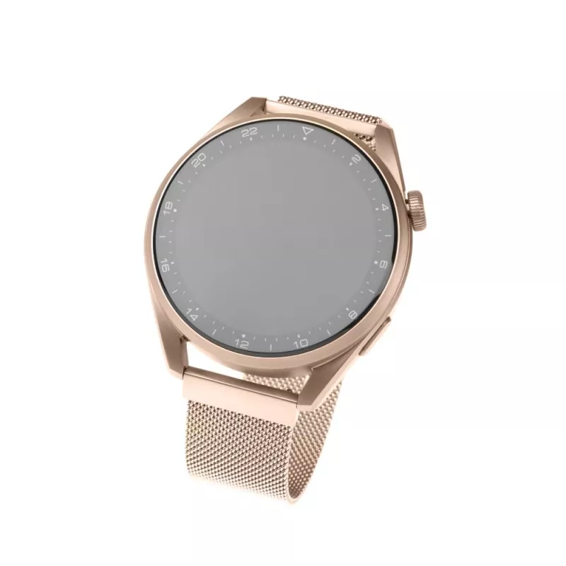 Horlogeband FIXED Mesh Strap Fixed 18mm roestvrij staal snelwissel goud