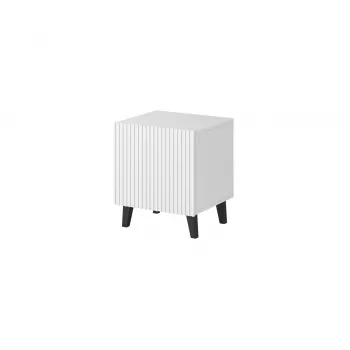 Nachtkastje cama meble PAFOS 2 stuks, 45x40x51 cm, wit mat, MDF/spaanplaat, 16 mm framelengte