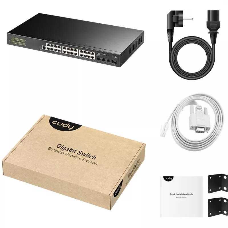 Managed switch Cudy GS2024S2 L2/L3 Gigabit Ethernet 24 poorten 1U