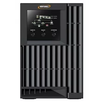 Infosec E4 Value 1000 onderbrekingsvrije stroomvoorziening (UPS) dubbelconversie (online) 1 kVA 3 AC-uitgangen