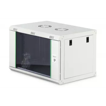 Wandgemonteerde 19-inch rackbehuizing DIGITUS Dynamic-N DN-37100, 7U, 600x450 mm (BxD), IP20, lichtgrijs, ongemonteerd