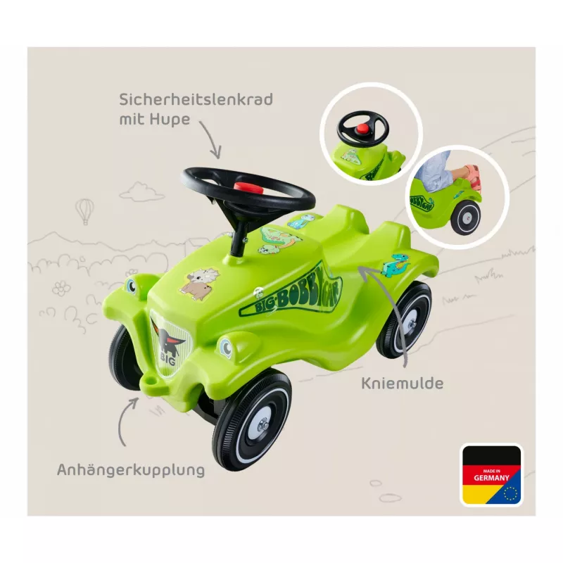 Bobby Car Classic Dino, loopauto groen