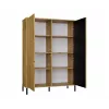 KAMARO 2DD smalle/GŁ eiken ARTISAN DISPLAY CABINET