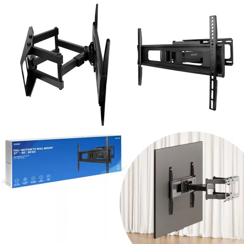 Savio UTV-04 tv-beugel/-standaard 2,18 m (86) zwart