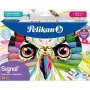 Marker Pelikan 825078 16 stuks beitelpunt multicolor