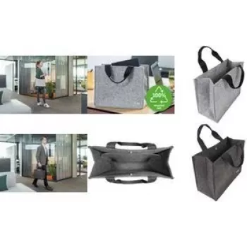 Notebooktas sigel BA432 voor 15,4 inch laptops, donkergrijs, gevoerd vak