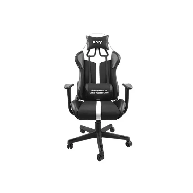 FURY Avenger XL universele gamingstoel gevoerde zitting zwart, wit