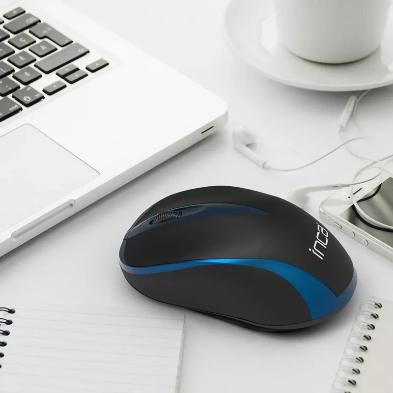 Cian Technology GmbH INCA muis IWM-221RSMV nano-USB draadloos 1000 DPI BL/SW retail - muis