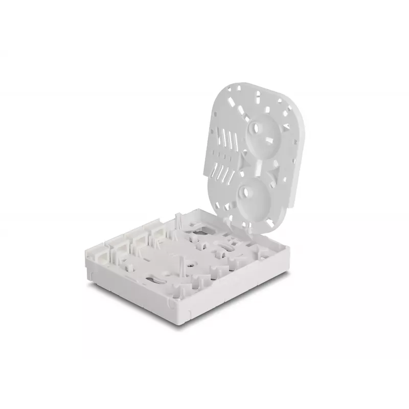 DeLOCK glasvezel-aansluitdoos FTTH wandmontage 4 x SC simplex LC duplex wit